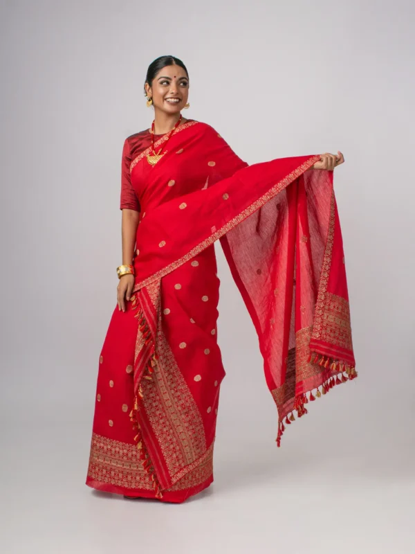 Kesa Pat (Raw Mulberry Silk) - Cotton