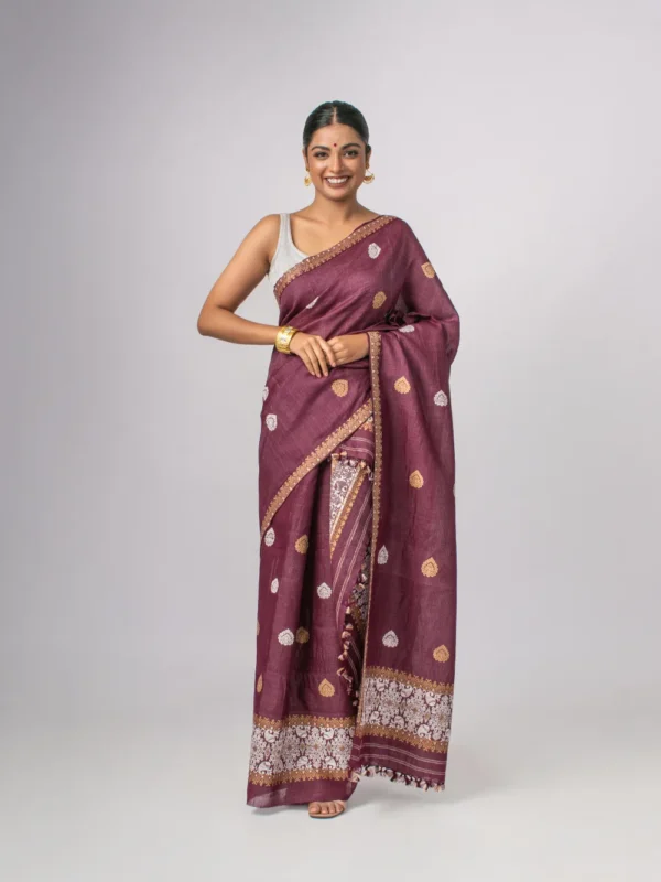 Kesa Pat (Raw Mulberry Silk) - Cotton