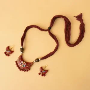 Terrabena Terracotta Necklace Set – Handcrafted Jewellery Online