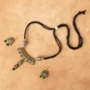 Terradugi Terracotta Necklace Set – Handmade Jewellery Online - Green