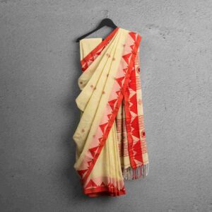 Cotton Saree - Sunrise Bloom