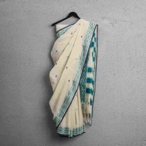 Cotton Saree - Aqua Drape