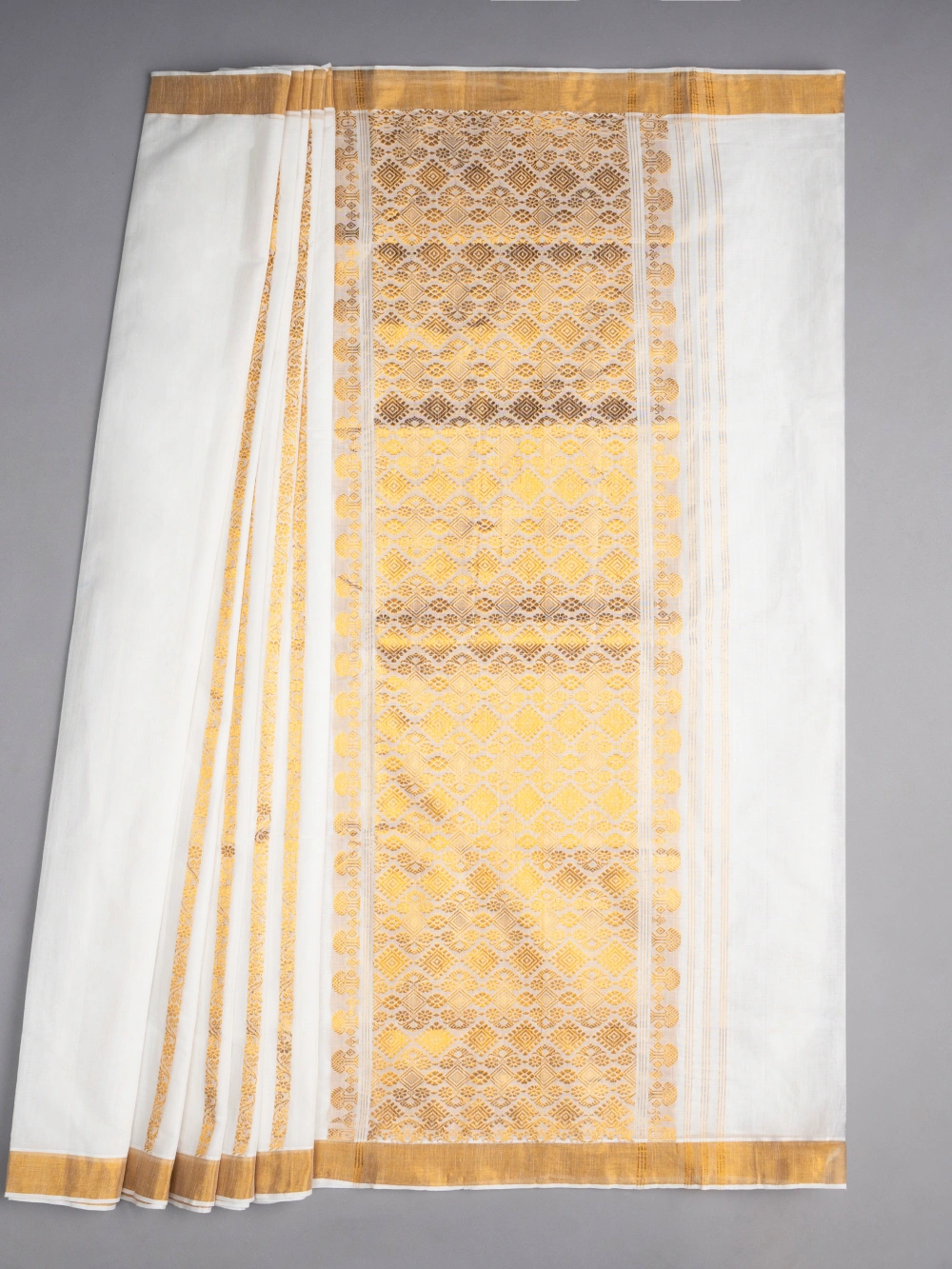 Cotton Saree – Temple Glow-1