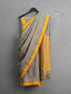 Nuni Silk Cotton Saree – Sunlit Drape