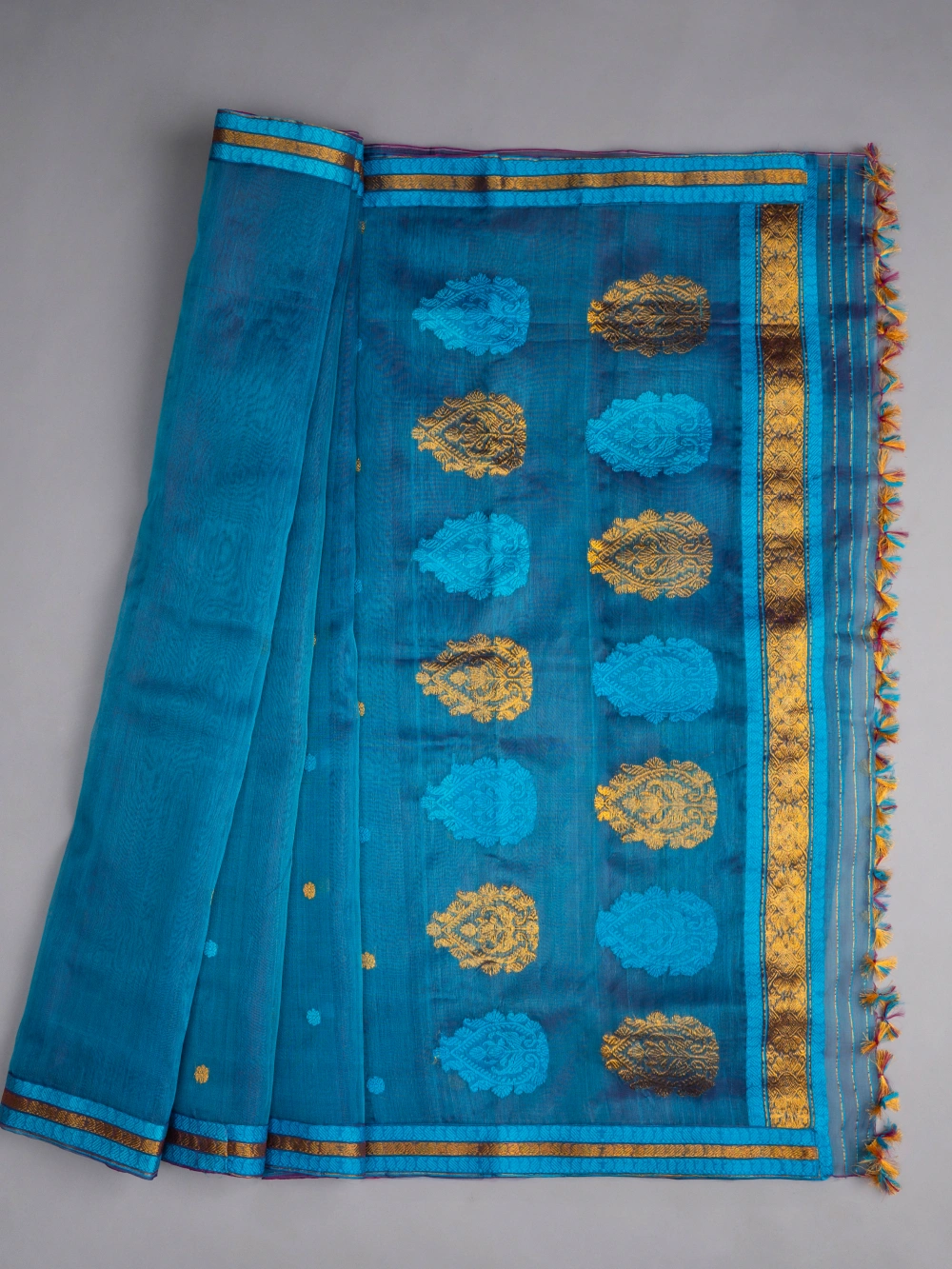 Raw Nuni Silk Saree – Tidal Blush-1