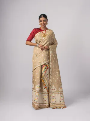 Premium Assam Muga Silk Sador Mekhela