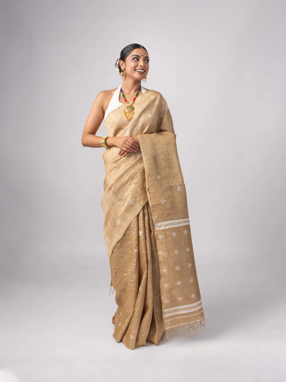 Premium Assam Muga Silk Saree