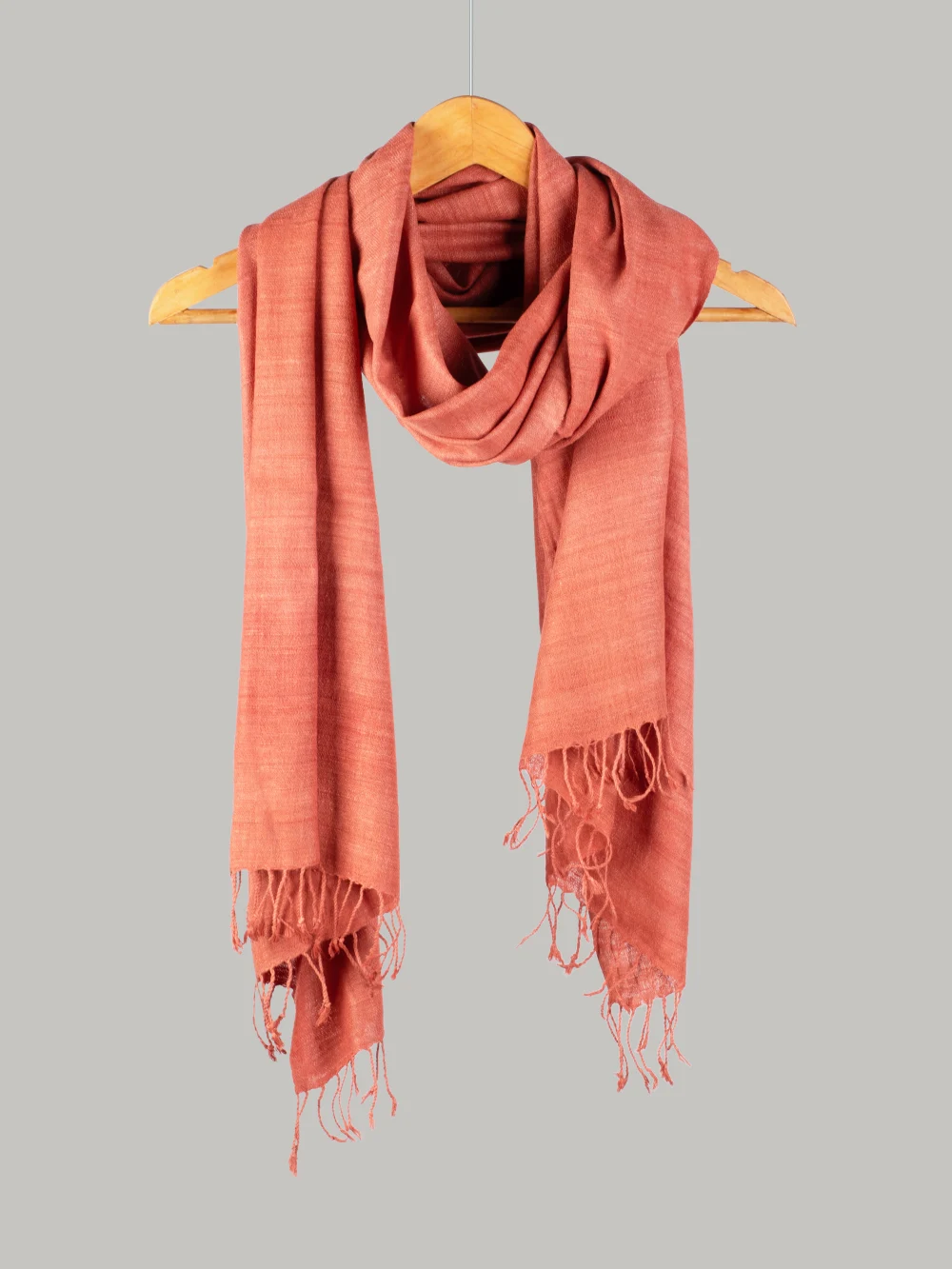 Natural Dye Plain Stole – Eri Silk