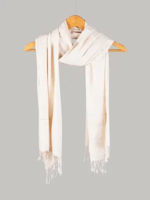 Natural Eri Color Plain Stole – Eri Silk