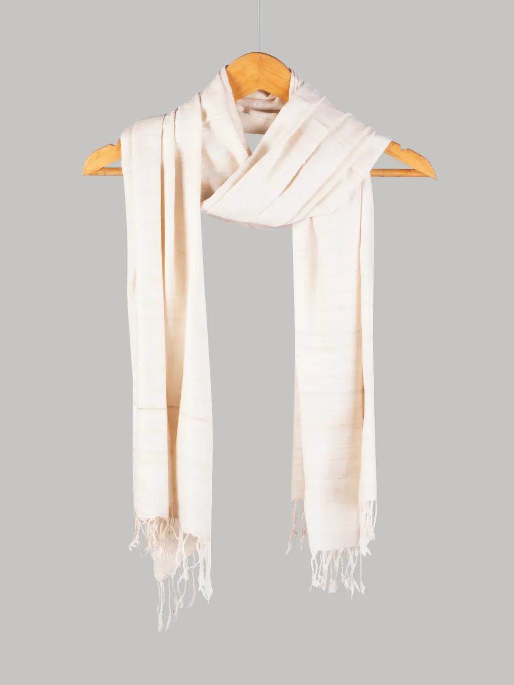 Natural Eri Color Plain Stole – Eri Silk