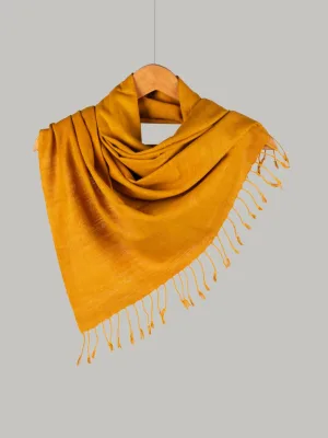 Natural Dye Plain Stole – Eri Silk