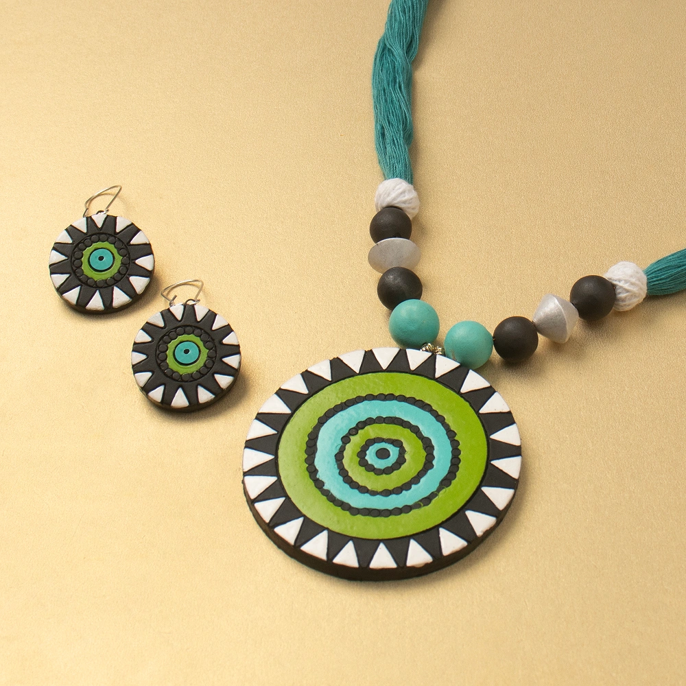 Exterra Terracotta Jewellery Set – Handmade Bengal Necklace Online
