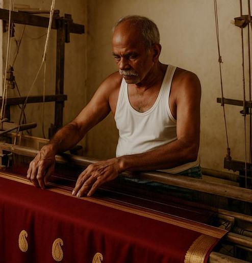 Assamese Stole Craftsmanship 1