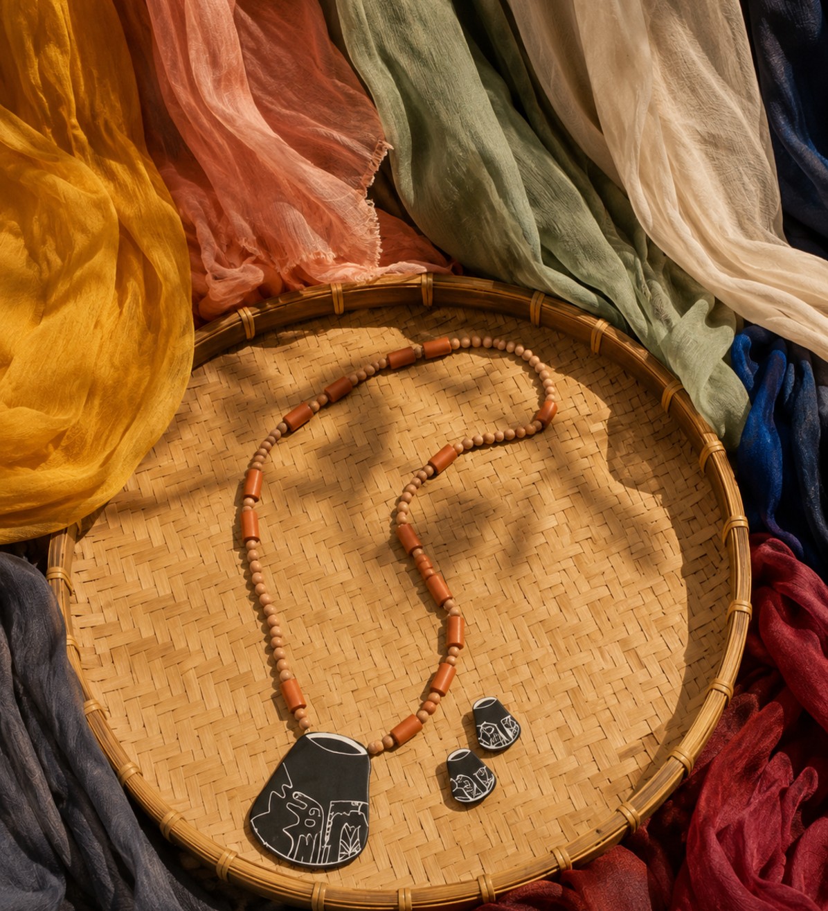 Indus Terracotta Jewellery Set