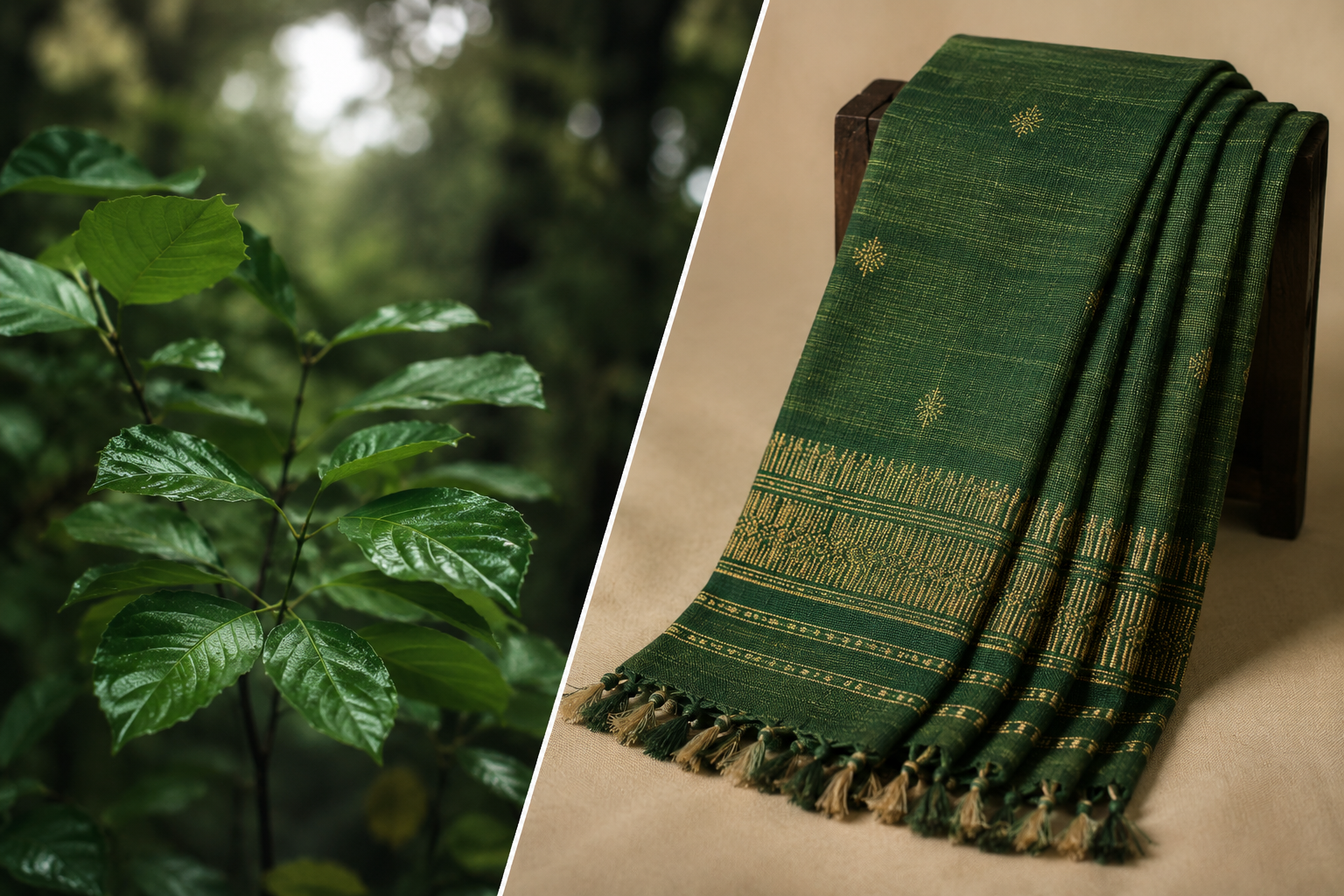 Forest Greens Tone Stole