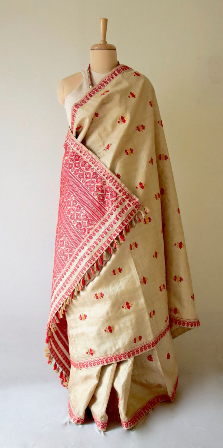 Muga Silk Mekhela Sador