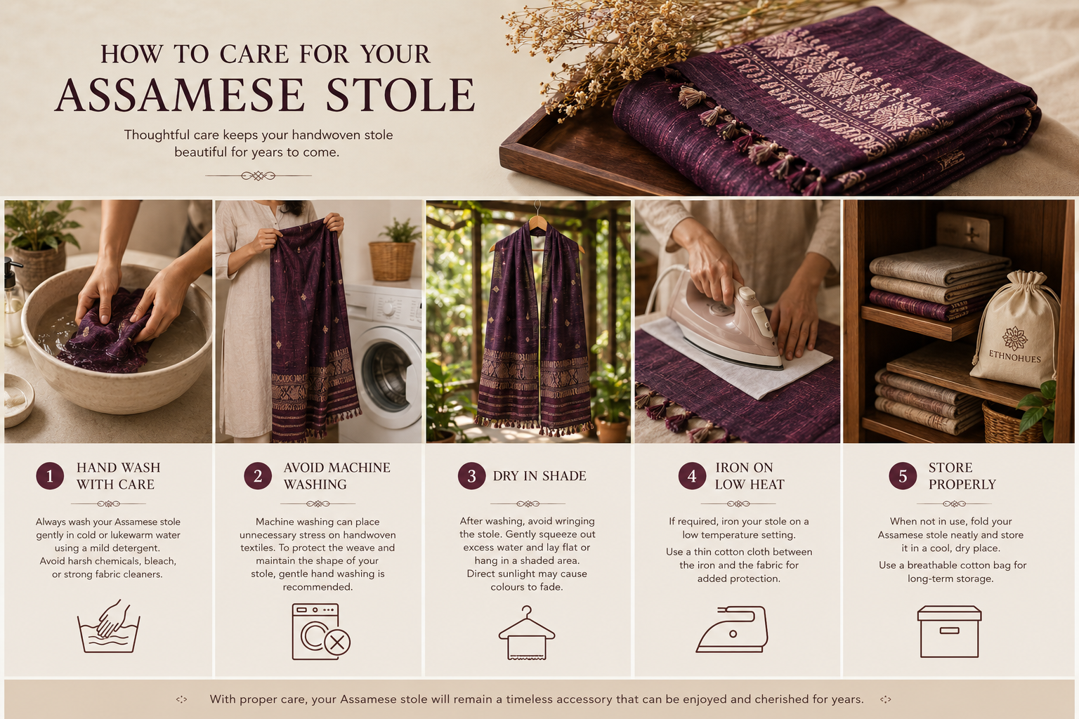 Wash and Care Icon Banner