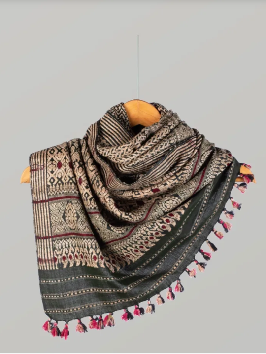 Natural Dyed Eri Stole